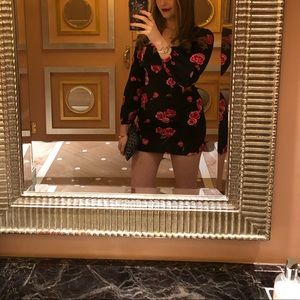 INTERMIX floral minidress size 2 shrunken